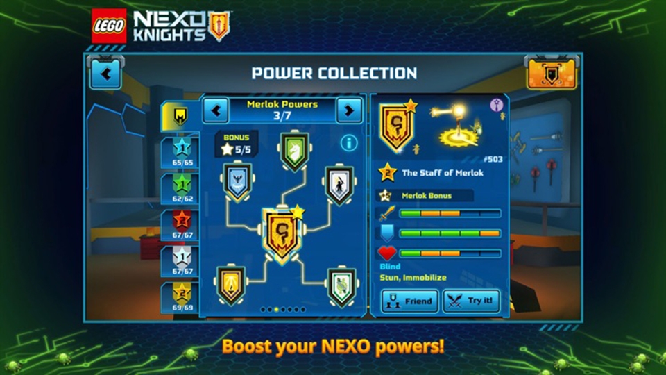 Tính năng nổi bật Lego Nexo Knights Merlok 2.0 Mod APK