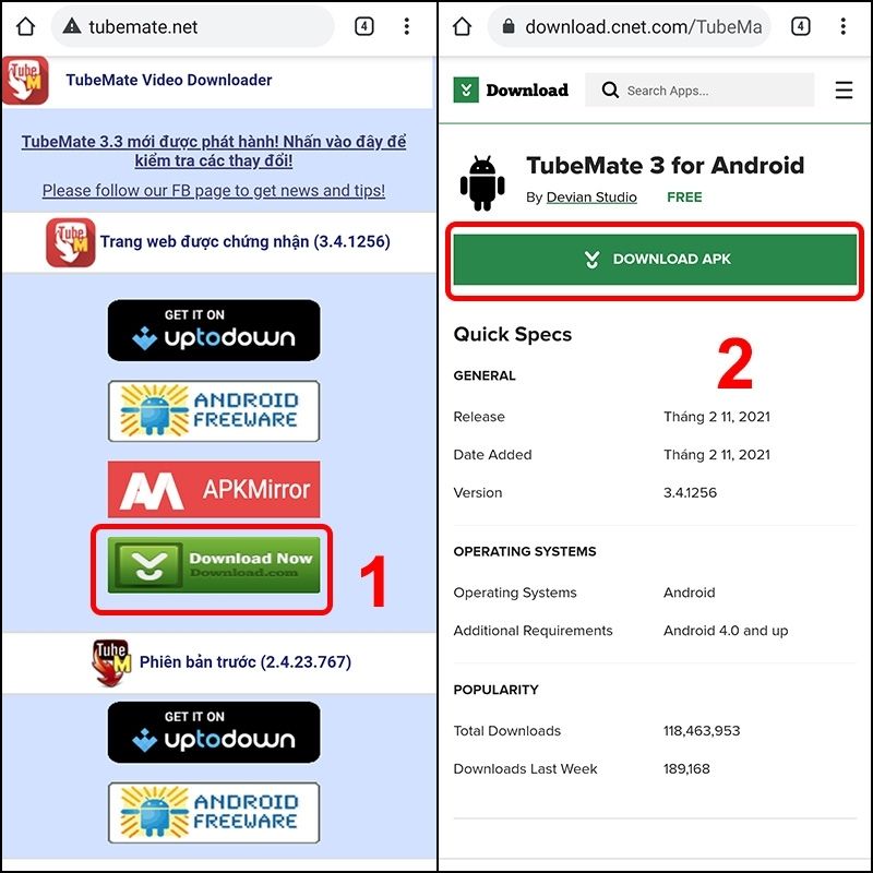 TubeMate cho Android 3