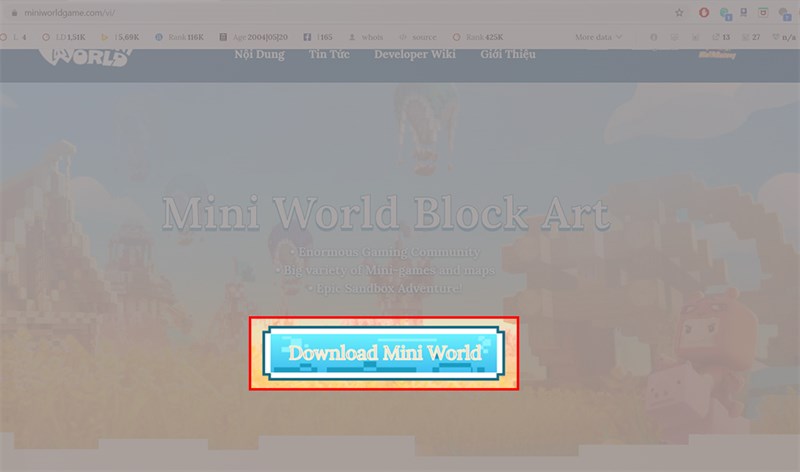 Mini World Block Art 1