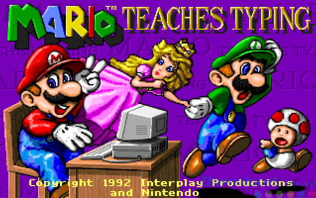 Mario Teaches Typing 1