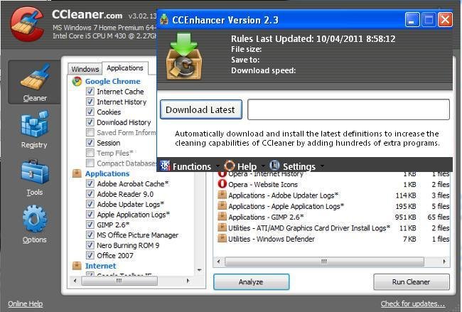 Hướng dẫn tải và cài đặt CCEnhancer 4.5.7 Full – Công cụ bổ sung cho CCleaner