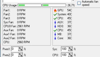 SpeedFan - Kiểm tra quạt CPU