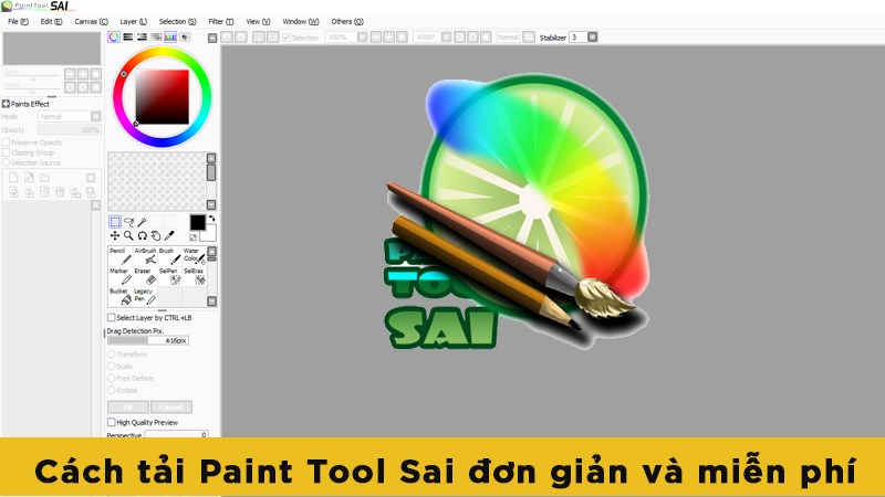 Hướng dẫn tải và cài đặt PaintTool SAI 2 – Phần mềm vẽ tranh