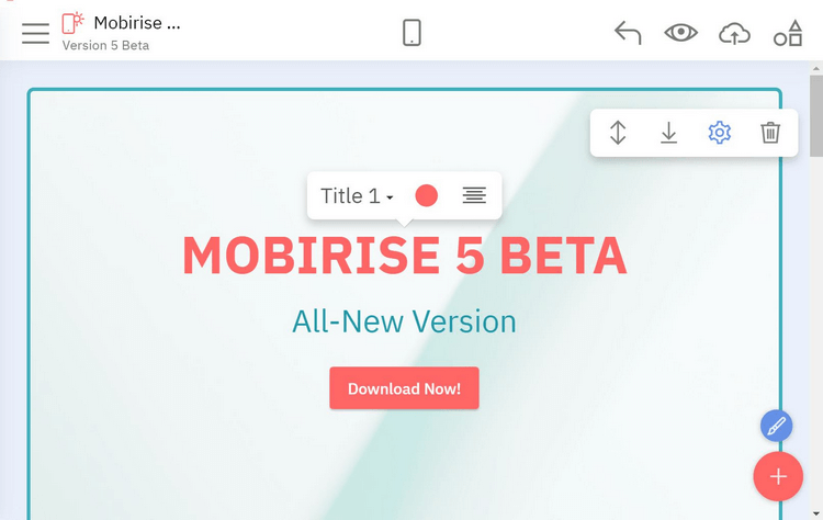 Hướng dẫn tải và cài đặt Mobirise 5 – Tạo, thiết kế website