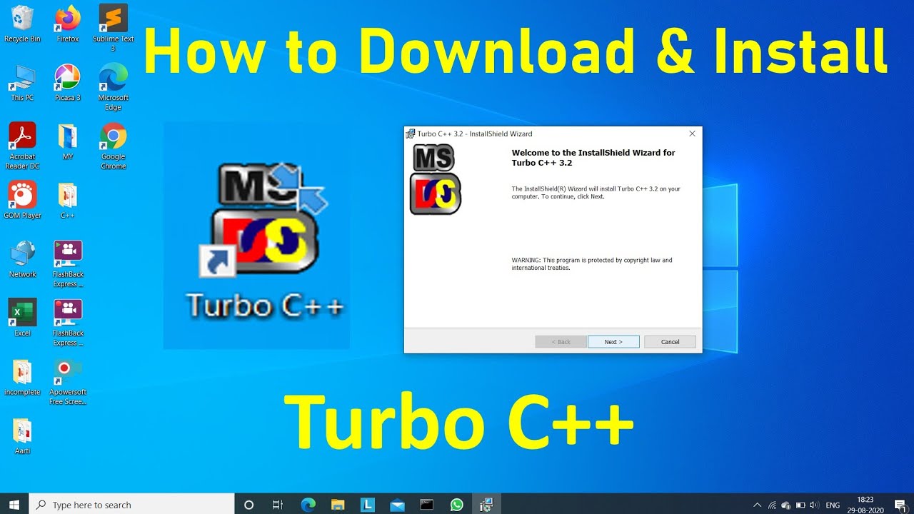 Hướng dẫn tải và cài đặt Phần mềm lập trình Turbo C ++ dành cho Windows