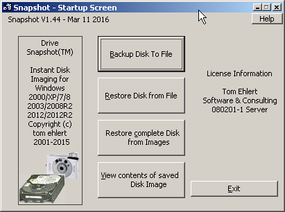 Hướng dẫn tải và cài đặt Drive SnapShot 1 – Sao lưu, phục hồi dữ liệu ổ đĩa